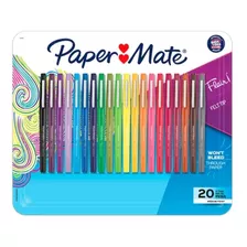 Plumones Marcadores De Colores Flair Paper Mate 20 Pzas