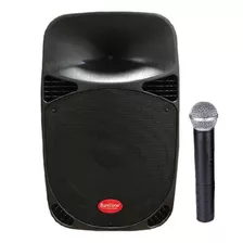 Parlante Baretone Max8eb Con Micrófonos 50 W Negro