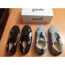 Zapatillas Par Gris Para Dama Sport - Leer Descripción