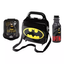 Kit Especial Batman Lancheira Pote Sanduiche Garrafa Recreio