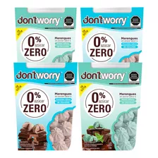 4pk Dont Worry Merengues Linea Diabéticos Menta Y Chocolate