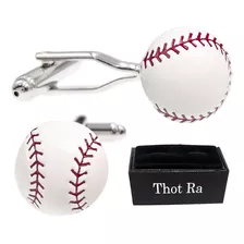 Mancuernillas Thot Ra Figura De Pelota Baseball Con Volumen G-256