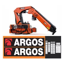 Kit Adesivos Guindastes Argos Agi 45.0 Munck Cor Padrão