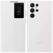 Case Galaxy S22 Ultra S-view Flip Cover Original Blanco