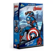 Quebra-cabeça Vingadores Capitão América 200 Peças Toyster