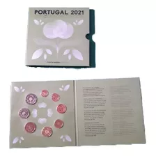 Moedas De Euros De Portugal Do Ano 2021 No Folder Completo 