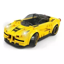 Blocos Montar Super Car 151 Peças Zipy Toys Amarelo Sc2201
