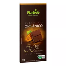 Chocolate Orgânico 50% Cacau Native 80g