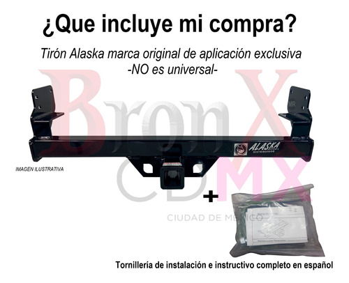 Tiron Jalon Remolque Acura Mdx 2014-2021 Alaska Foto 2