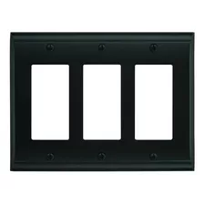 Amerock - Placa De Pared Con 3 Balancines, Bp36506bbr