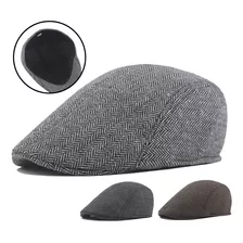 Boinas Con Visera Plana Masculino Estilo Británico