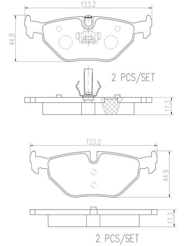 Balata Brembo 323is 2.5 1998 1999 Foto 2