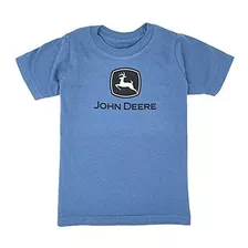 Camiseta Masculina De Manga Curta John Deere Preta/cinza