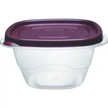 Pote Plástico Porta Mantimento Quadrado 1200 Ml C Tampa Cor Transparente