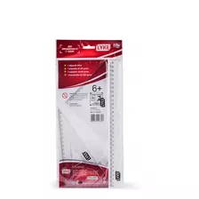 Kit Geométrico Transparente 4 Peças - Lyke 102891