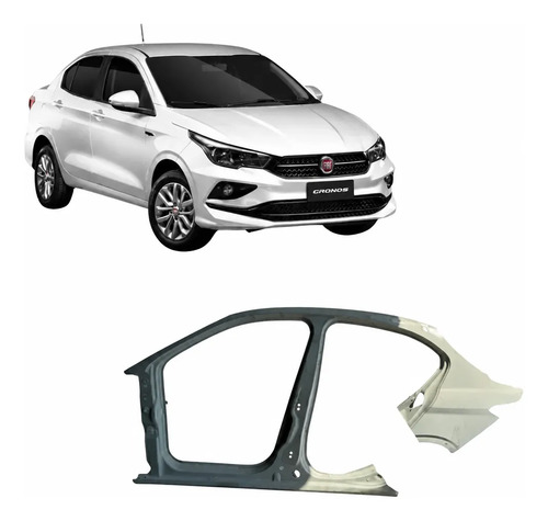 Lateral Retalho Esq Fiat Cronos 2018/2025 Sm42 - Fiat - Código 180368344780