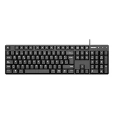 Teclado Qwerty Philips K254 Usb 104 Teclas 1.5m Cable