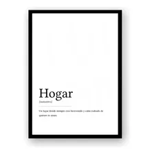 Poster Imprimible Hogar Definicion Poster Decorativo Hogar