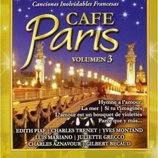 Cafe Paris Vol 3 Varios Interpretes Cd Nuevo