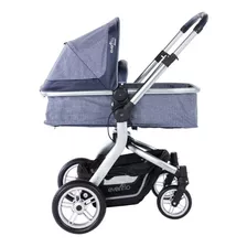 Carriola De Paseo Evenflo Advanced Legacy Dlx Azul Con Chasis Color Plateado