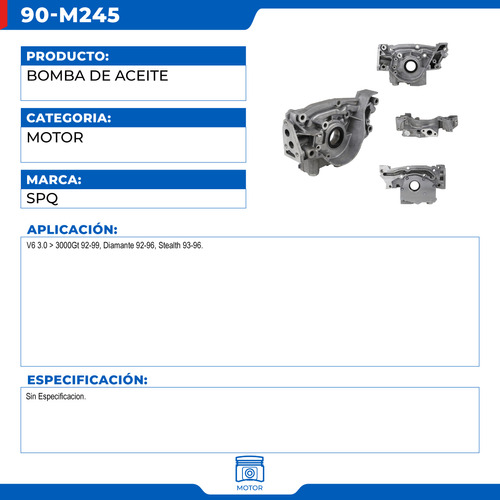 Bomba De Aceite Mitsubishi 3000gt 1992-1999 V6 3.0 Foto 7