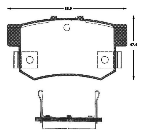Pastilla De Freno Trasera Acura Rl  3.5 2002 Foto 3