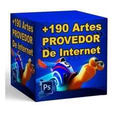 +190 Pack Artes Provedor De Internet Editável Em Psd + Bônus