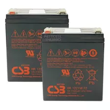 2bateria 12v 5ah Nobreak Sms 1200va Station Ii Csb Hr1221w