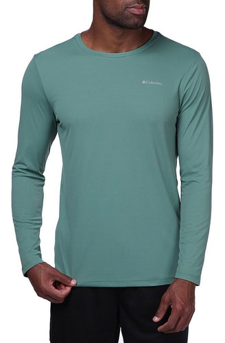 Camiseta Columbia Neblina  Masculina M/l - Verde
