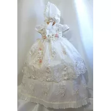 Ropon De Niña Desmontable Para Bautizo