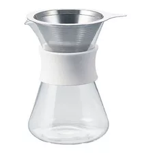 Cafetera Decanter De Vidrio Con Filtro De Metal Hario