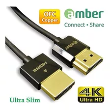 Ambar 4k Ultra Hd Cable De Alta Velocidad Hdmi Premium Con