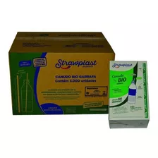 Canudo Biodegradável Para Garrafa 24cm Embalado C/6000 2cxs Cor Branco