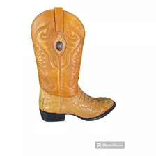 Bota Tombstone Boots Vaquera Original Piel De Cocodrilo 