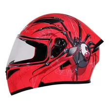 Casco Abatible R7 Unscarred Spider Ngo/rjo/bco