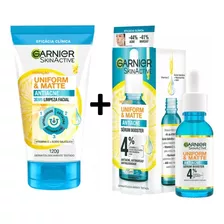 Kit Antiacne Garnier Booster Serum + Sabonete Facial 3 Em 1