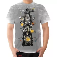 Camiseta Camisa Físicos Galileu Kepler Tesla Astrônomo44