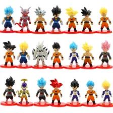 Kit 21 Action Figure Dragon Ball Z Super Goku Vedita Freeza