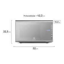 Micro-ondas Electrolux Prata Com Painel Integrado 31l (mi41s