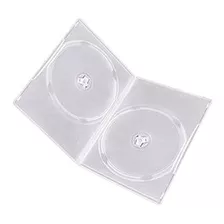 Maxtek 7mm Slim Clear Caja Doble Cddvd 100 Piezas Paquete 2 