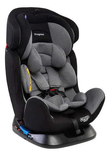 Cadeirinha Cosco Kids, Progress, 0 A 36kg, Cinza Mescla Cinza/preto