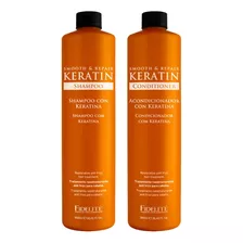 Combo Shampoo Y Acondicionador Keratina Fidelite 900ml