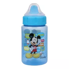 Copo Babygo Com Tampa E Válvula Redutora 340ml Mickey Mouse Cor Azul
