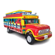 Modelismo A Escala Chiva Colombiana Madera Bus Escalera 