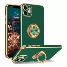 Funda Bentoben Para iPhone 12/12 Pro Green N Gold