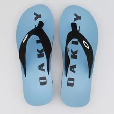 Chinelo Oakley Zeal Azul E Preto