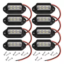 Mudder 8 Paquetes De Luces Led De 12 V, 6 Luces Led Para Pla