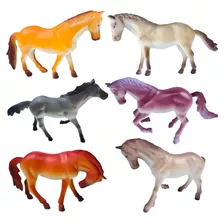 Kit Cavalos Selvagens Em Miniatura De Borracha - Ark Toys