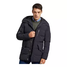 Campera De Microfibra Azul Marino Devré 01d114