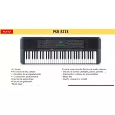 Piano Yamaha Psr E273 Estuche + Base + Dvd + Atril Citimusic